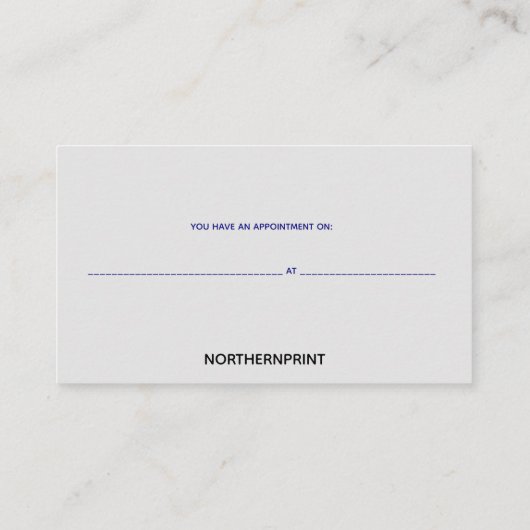 Editable Caduceus Medical Professional Business Visitekaartje (Achterkant)