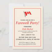 Editable Canadian Army Farewell Party Kaart (Voorkant)