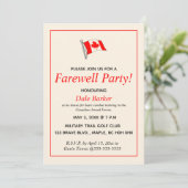Editable Canadian Army Farewell Party Kaart (Staand voorkant)