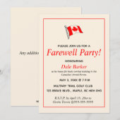 Editable Canadian Army Farewell Party Kaart (Voorkant / Achterkant)