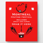 Editable Canadian Poutine Festival Fotoplaat (Voorkant)