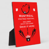 Editable Canadian Poutine Festival Fotoplaat (Zijkant)