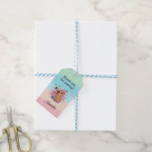 Editable Capybara Birthday Sticker Cute Kids Party Cadeaulabel (Met Touw)