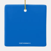 Editable Cassettebandje Kerstmis Keramisch Ornament (Achterkant)