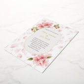 Editable Cherry Blossom Foil Wedding Invitation  Folie Uitnodiging (Gedraaid)