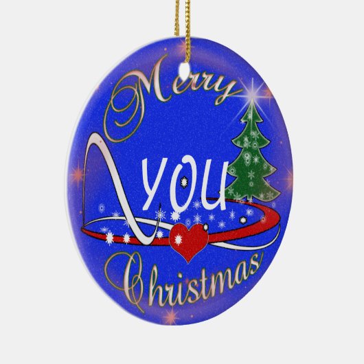 EDITABLE CHRISTMAS ORNAMENT - VERANDERING U (Rechts)