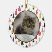 Editable Christmas Pet Photo Decoration Keramisch Ornament (Links)