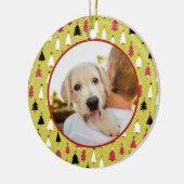 Editable Christmas Pet Photo Decoration Keramisch Ornament (Links)