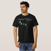 EDITABLE CICLISMO DE FRANCIA COLORES TDF T-SHIRT (Voorkant volledig)