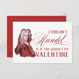 EDITABLE Classical Music w/ Handel Valentijn Kaart