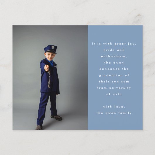 Editable College Afstuderen Multi Photo Afstuderen (Achterkant)