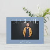 Editable College Afstuderen Multi Photo Afstuderen Aankondiging (Staand voorkant)