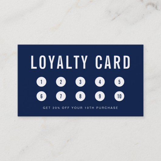 Editable Color Add Your Logo Loyalty Kaart (Voorkant)