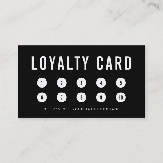 Editable Color Add Your Logo Loyalty Kaart (Voorkant)