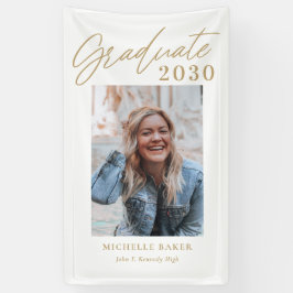 EDITABLE COLOR Afstuderen Banner zonder moeite, op