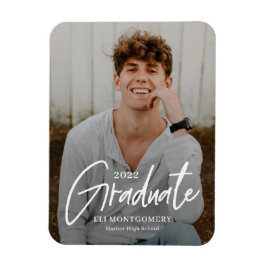 EDITABLE COLOR Afstuderen Magnet, geslepen Word Magneet