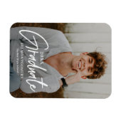 EDITABLE COLOR Afstuderen Magnet, geslepen Word Magneet (Horizontaal)