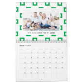 Editable Color and Caption Modern Photo Calendar Kalender (Mar 2027)