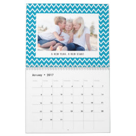 Editable Color and Caption Modern Photo Calendar Kalender