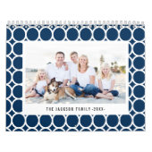 Editable Color and Caption Modern Photo Calendar Kalender (Hoes)