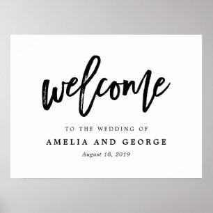 Editable COLOR and SIZE Welcome Sign BCC Poster