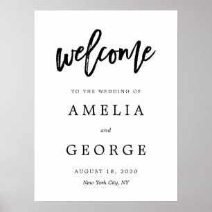 Editable COLOR and SIZE Welcome Sign BCC Poster