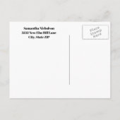 Editable Color Black Afstuderen Photo Save Date Aankondigingskaart (Achterkant)