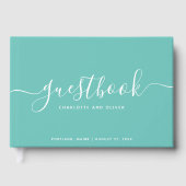 Editable Color Calligraphy Script Event of Wedding Gastenboek (Voorkant)