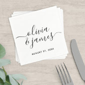 Editable Color Calligraphy Script Wedding Servet