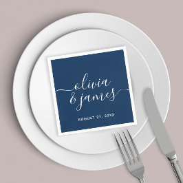 Editable Color Calligraphy Script Wedding Servet