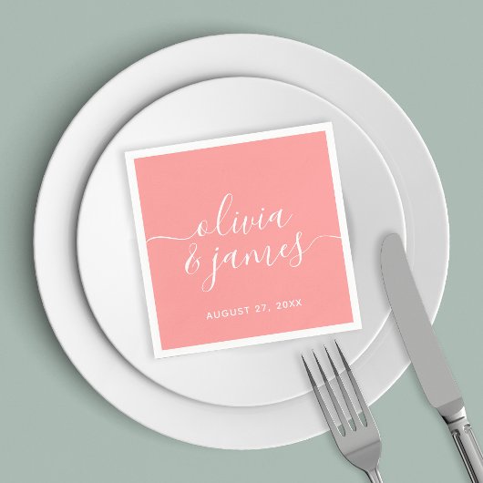 Editable Color Calligraphy Script Wedding Servet