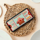 Editable Color Circus Ticket Couple Shower Kaart