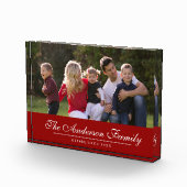 Editable Color Cursive Family Name Foto (Rechts)