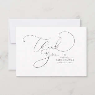 Editable Color Cute Script Baby shower Hartelijk d