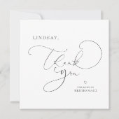 Editable Color Cute Script Bridesmaid Bedankt (Voorkant)