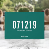 Editable Color Date Bold Modern Wedding Gastenboek