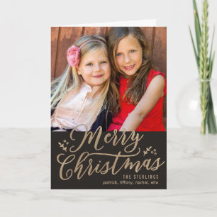 EDITABLE COLOR Merry kerstWenskaart Feestdagen Kaart