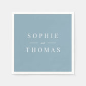 Editable Color Modern Classic Wedding Servet (Voorkant)