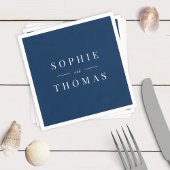 Editable Color Modern Classic Wedding Servet