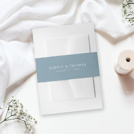 Editable Color Modern Classic Wedding Uitnodigingen Wikkel