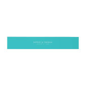 Editable Color Modern Classic Wedding Uitnodigingen Wikkel (Vlak)