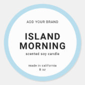 Editable Color Modern Minimal Product Label (Voorkant)