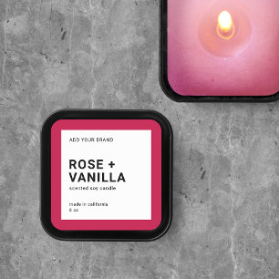 Editable Color Modern Minimal Product Label