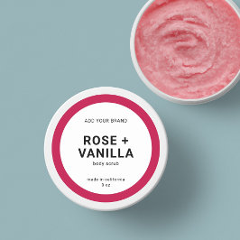 Editable Color Modern Minimal Product Label