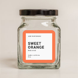 Editable Color Modern Minimal Product Label