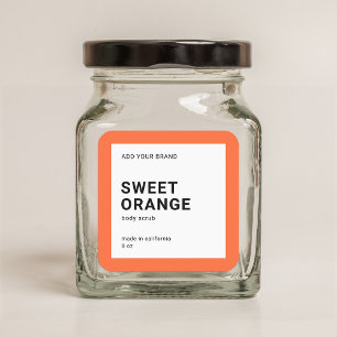 Editable Color Modern Minimal Product Label