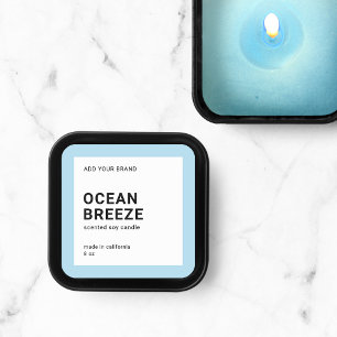 Editable Color Modern Minimal Product Label