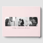 EDITABLE COLOR Mr & Mrs Elegant Script Wedding Gastenboek (Achterkant)