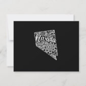 Editable Color NEVADA Moving Announance Kaart (Achterkant)