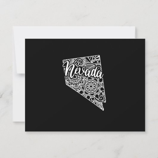 Editable Color NEVADA Moving Announance Kaart (Achterkant)